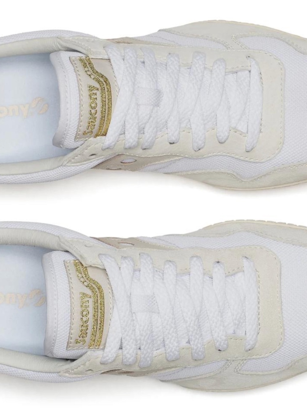 Saucony Racer White & Gold Women's Sneakers